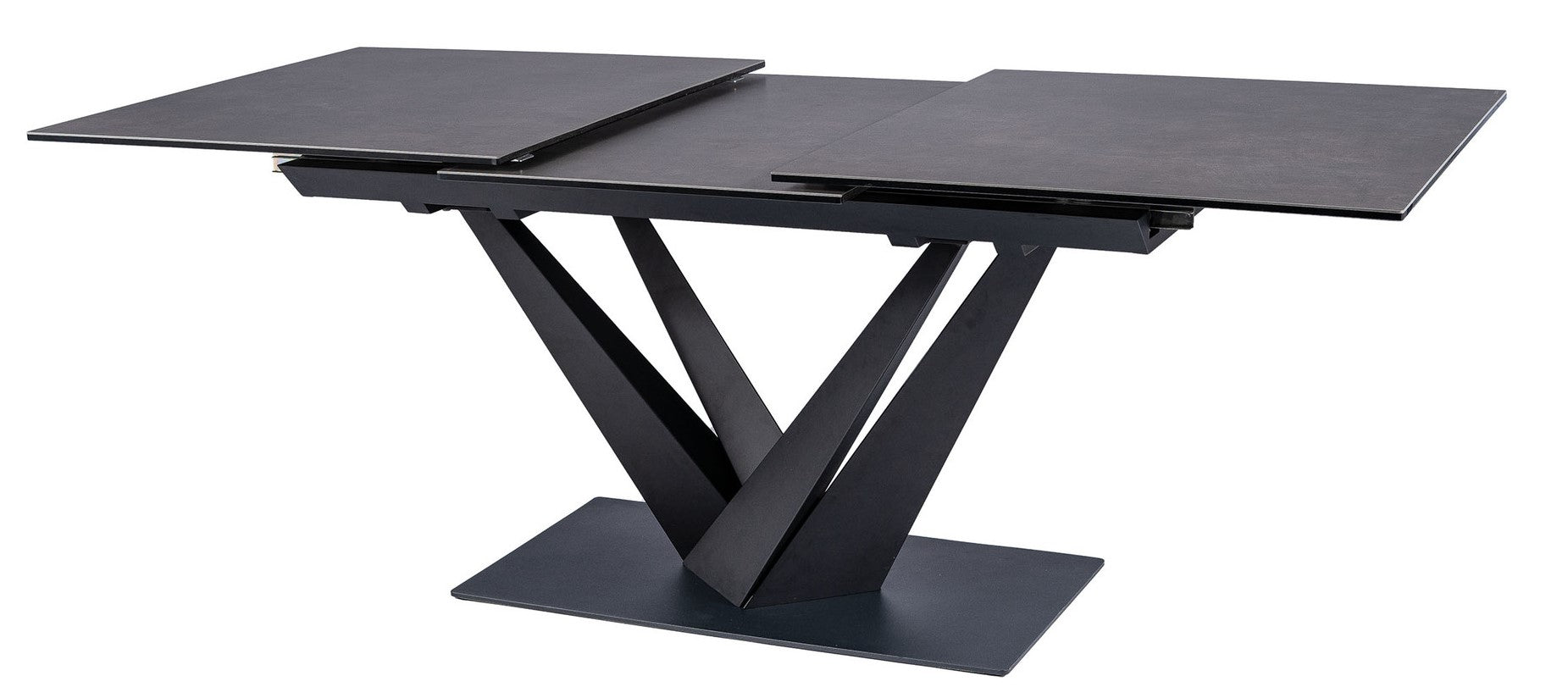 Kitchen Table East Ahmedabad | size: Length: 90cm, Width: 220cm, Height: 76cm | color: Black/Grey | image: 3 | variant: 1007904