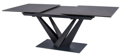 Kitchen Table East Ahmedabad | size: Length: 90cm, Width: 220cm, Height: 76cm | color: Black/Grey | image: 3 | variant: 1007904