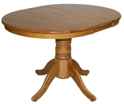 Kitchen Table East Biggleswade | size: Length: 90cm, Width: 120cm, Height: 74cm, Diameter: 90cm | color: Oak | image: 2 | variant: 1005487