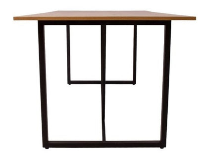 Kitchen Table East Falmouth | size: Length: 90cm, Width: 160cm, Height: 75cm | color: Black/Oak | image: 3 | variant: 1005385
