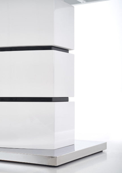 Kitchen Table East Jacksonville | size: Length: 90cm, Width: 200cm, Height: 75cm | color: White | image: 6 | variant: 1006864