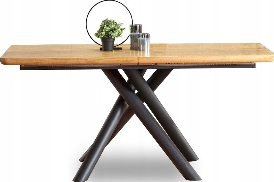 Kitchen Table East Jeddah | size: Length: 90cm, Width: 200cm, Height: 75cm | color: Oak | image: 1 | variant: 1006857