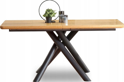 Kitchen Table East Jeddah | size: Length: 90cm, Width: 200cm, Height: 75cm | color: Oak | image: 1 | variant: 1006857