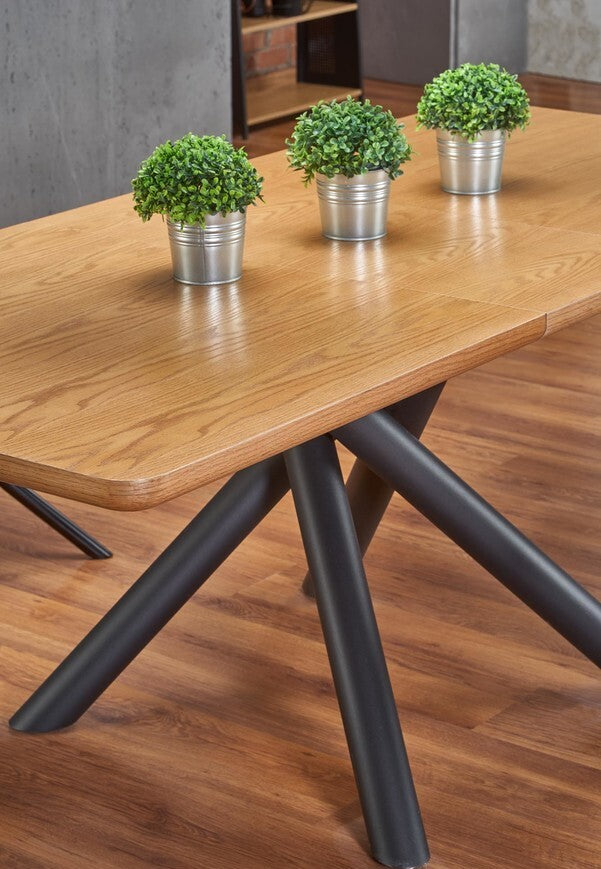 Kitchen Table East Jeddah | size: Length: 90cm, Width: 200cm, Height: 75cm | color: Oak | image: 6 | variant: 1006857