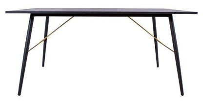 Kitchen Table East Lampeter | size: Length: 90cm, Width: 160cm, Height: 75cm | color: Black | image: 2 | variant: 1005488