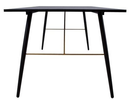 Kitchen Table East Lampeter | size: Length: 90cm, Width: 160cm, Height: 75cm | color: Black | image: 7 | variant: 1005488