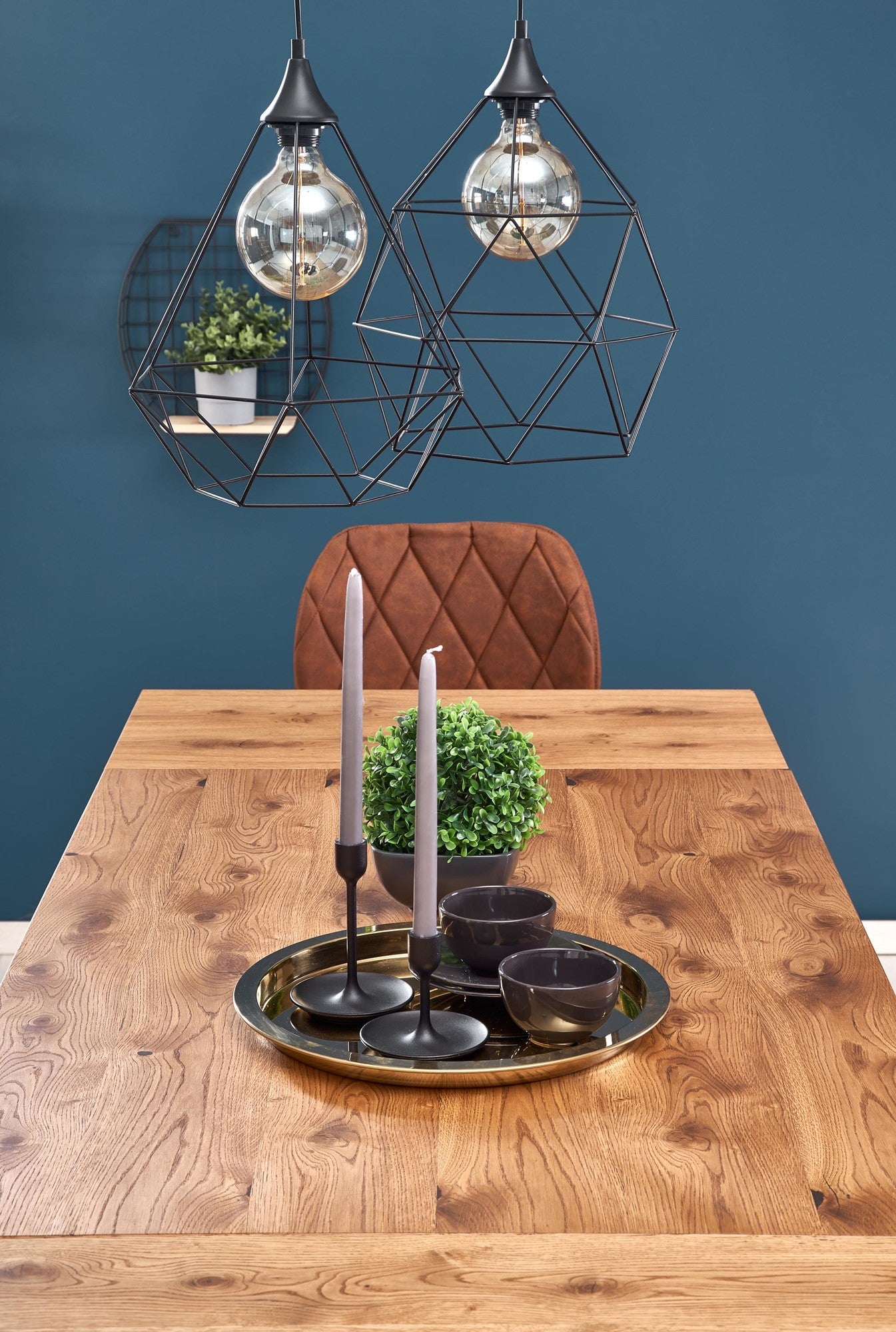 Kitchen Table East Leningrad | size: Length: 80cm, Width: 206cm, Height: 76cm | color: Black/Oak | image: 5 | variant: 1006843