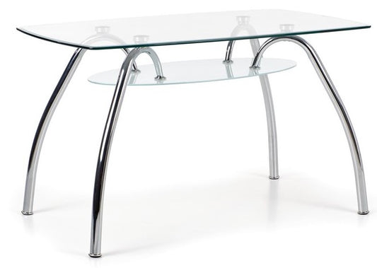 Kitchen Table East Montreal | size: Length: 72cm, Width: 125cm, Height: 75cm | color: Transparent | image: 1 | variant: 1006788