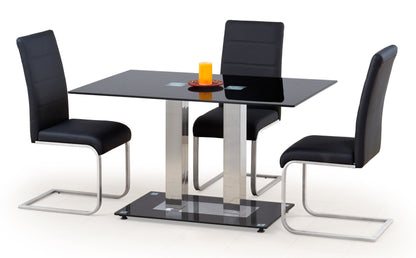 Kitchen Table East Munich | size: Length: 80cm, Width: 130cm, Height: 74cm | color: Black | image: 3 | variant: 1006793