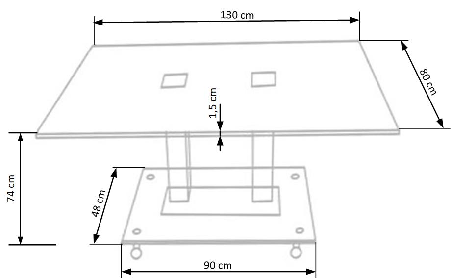 Kitchen Table East Munich | size: Length: 80cm, Width: 130cm, Height: 74cm | color: Black | image: 4 | variant: 1006793