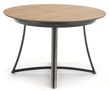 Kitchen Table East Nagoya | size: Length: 118cm, Width: 148cm, Height: 76cm, Diameter: 118cm | color: Oak/Grey | image: 4 | variant: 1006841
