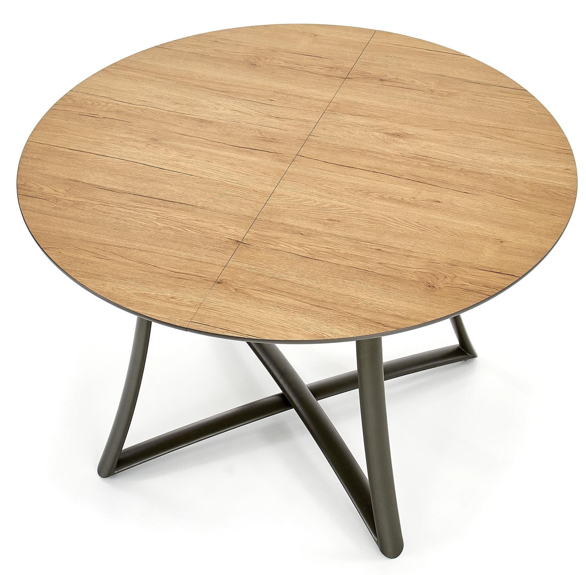 Kitchen Table East Nagoya | size: Length: 118cm, Width: 148cm, Height: 76cm, Diameter: 118cm | color: Oak/Grey | image: 5 | variant: 1006841
