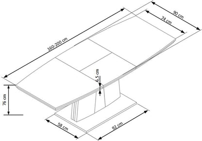 Kitchen Table East Nagpur | size: Length: 90cm, Width: 220cm, Height: 76cm | color: Oak | image: 9 | variant: 1006873