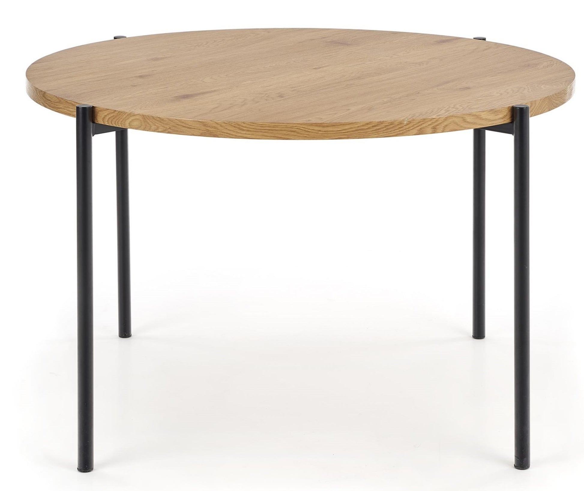 Kitchen Table East Nairobi | size: Length: 120cm, Width: 120cm, Height: 76cm, Diameter: 120cm | color: Black/Oak | image: 4 | variant: 1006794