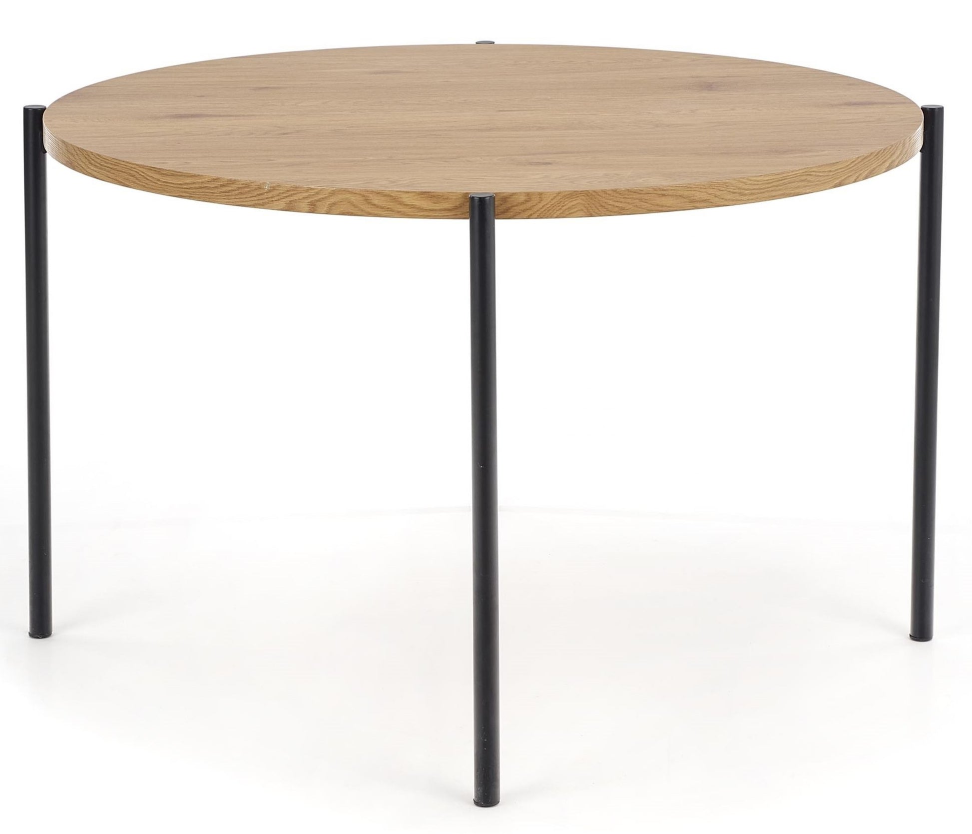 Kitchen Table East Nairobi | size: Length: 120cm, Width: 120cm, Height: 76cm, Diameter: 120cm | color: Black/Oak | image: 5 | variant: 1006794