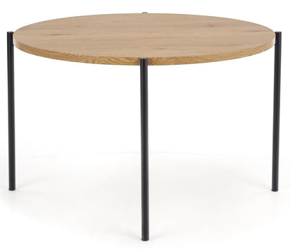 Kitchen Table East Nairobi | size: Length: 120cm, Width: 120cm, Height: 76cm, Diameter: 120cm | color: Black/Oak | image: 5 | variant: 1006794