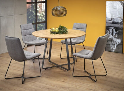 Kitchen Table East New Delhi | size: Length: 120cm, Width: 120cm, Height: 78cm, Diameter: 120cm | color: Oak | image: 5 | variant: 1006796