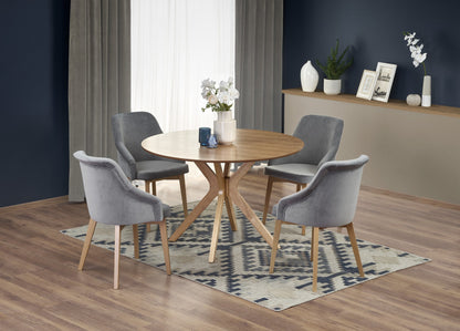 Kitchen Table East New York | size: Length: 120cm, Width: 120cm, Height: 77cm, Diameter: 120cm | color: Oak | image: 3 | variant: 1006798