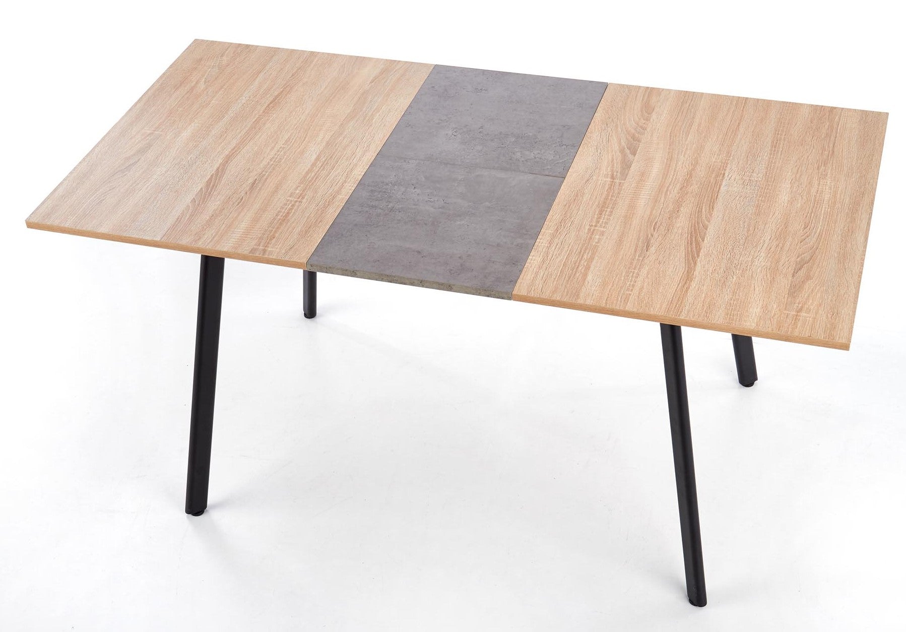 Kitchen Table East Ottawa | size: Length: 80cm, Width: 160cm, Height: 76cm | color: Oak/Grey | image: 4 | variant: 1006801