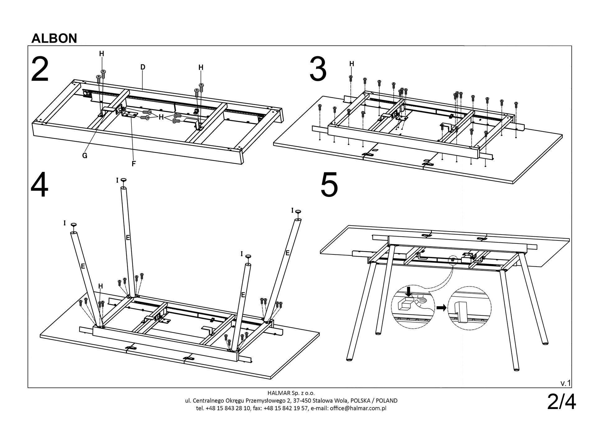Kitchen Table East Ottawa | size: Length: 80cm, Width: 160cm, Height: 76cm | color: Oak/Grey | image: 7 | variant: 1006801