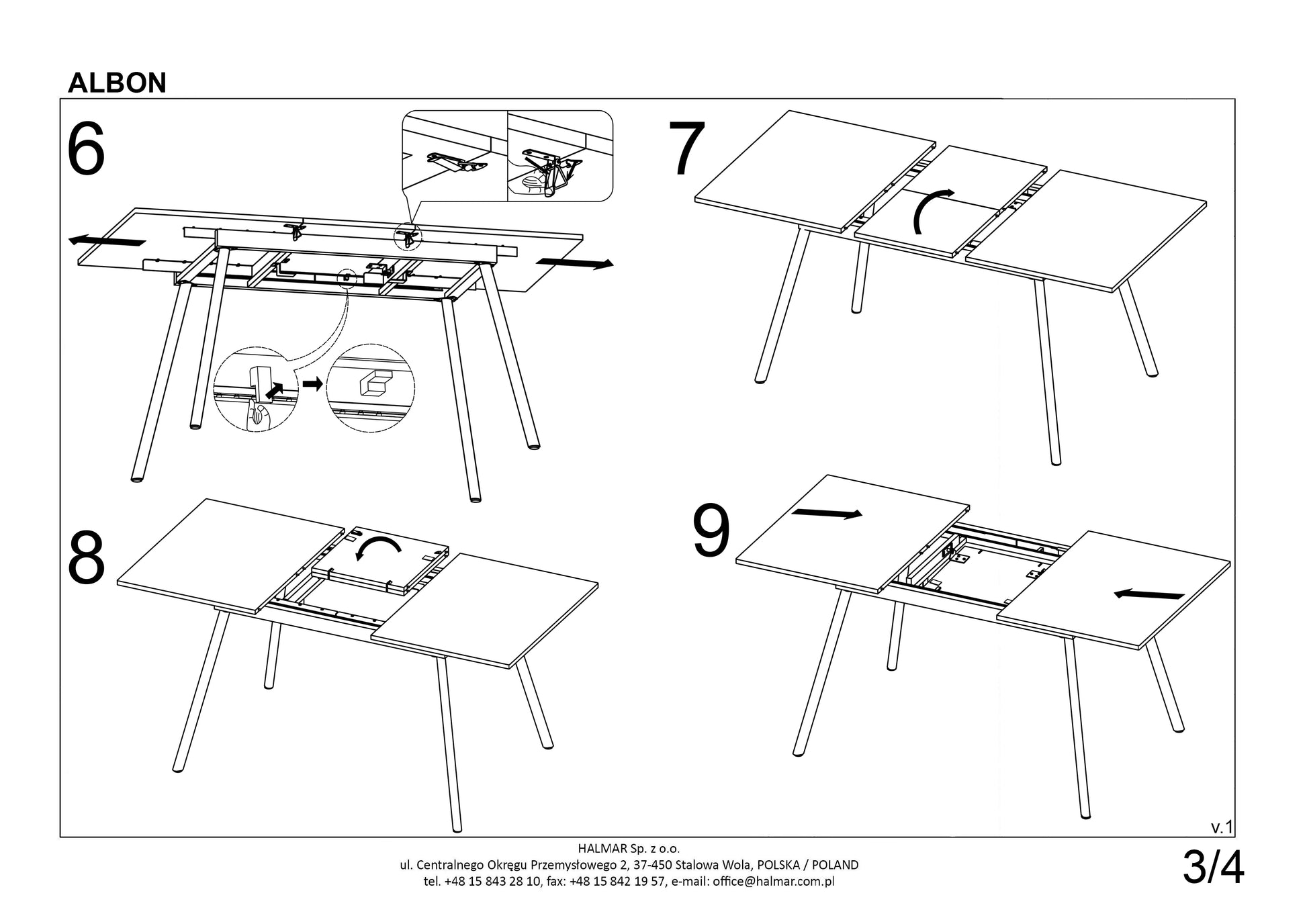 Kitchen Table East Ottawa | size: Length: 80cm, Width: 160cm, Height: 76cm | color: Oak/Grey | image: 9 | variant: 1006801