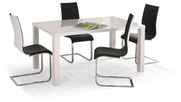 Kitchen Table East Paris | size: Length: 80cm, Width: 160cm, Height: 75cm | color: White | image: 2 | variant: 1006833