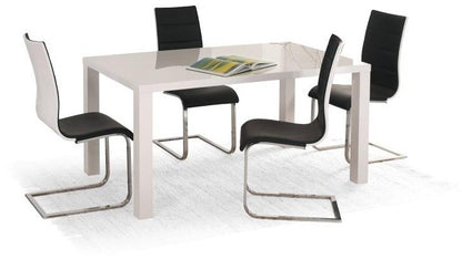 Kitchen Table East Paris | size: Length: 80cm, Width: 160cm, Height: 75cm | color: White | image: 2 | variant: 1006833