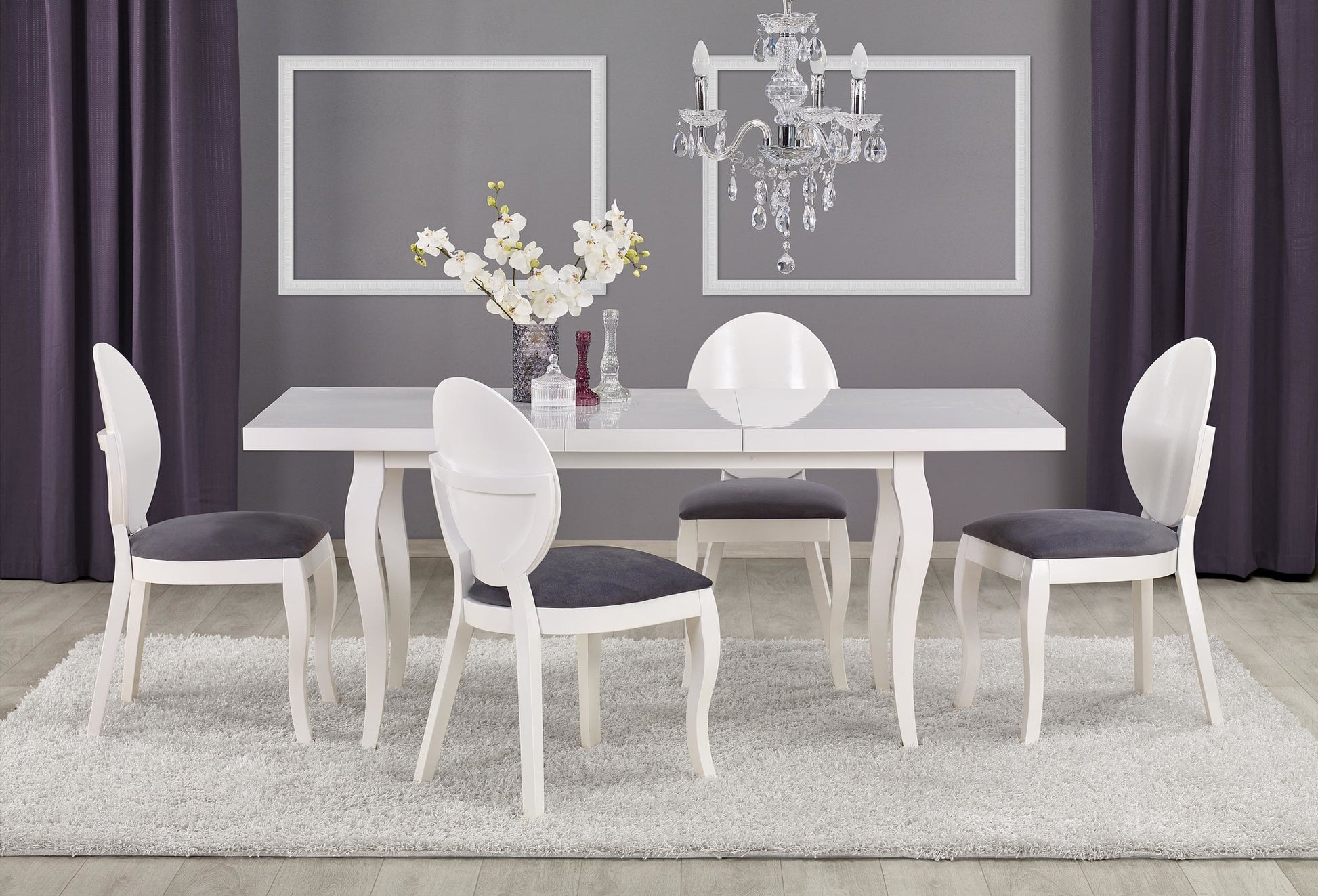 Kitchen Table East Phnom Penh | size: Length: 80cm, Width: 180cm, Height: 75cm | color: White | image: 2 | variant: 1006838