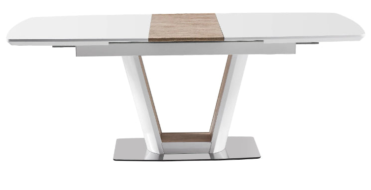 Kitchen Table East Pune | size: Length: 90cm, Width: 200cm, Height: 76cm | color: White | image: 3 | variant: 1006872
