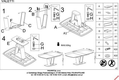 Kitchen Table East Pune | size: Length: 90cm, Width: 200cm, Height: 76cm | color: White | image: 7 | variant: 1006872