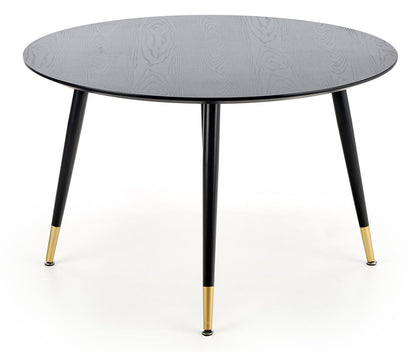 Kitchen Table East Quito | size: Length: 120cm, Width: 120cm, Height: 75cm, Diameter: 120cm | color: Black/Gold | image: 4 | variant: 1006808