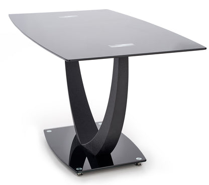 Kitchen Table East Rio de Janeiro | size: Length: 80cm, Width: 140cm, Height: 75cm | color: Black | image: 3 | variant: 1006810