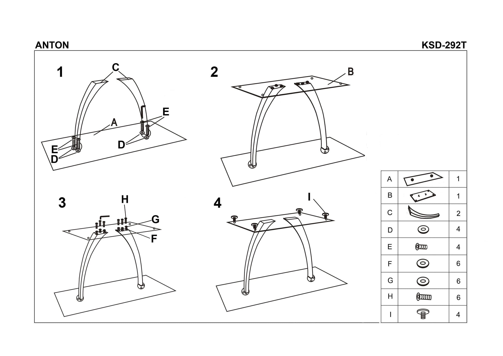 Kitchen Table East Rio de Janeiro | size: Length: 80cm, Width: 140cm, Height: 75cm | color: Black | image: 6 | variant: 1006810