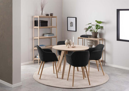 Kitchen Table East Siauliai | size: Length: 100cm, Width: 100cm, Height: 75cm, Diameter: 100cm | color: Oak | image: 5 | variant: 1005994