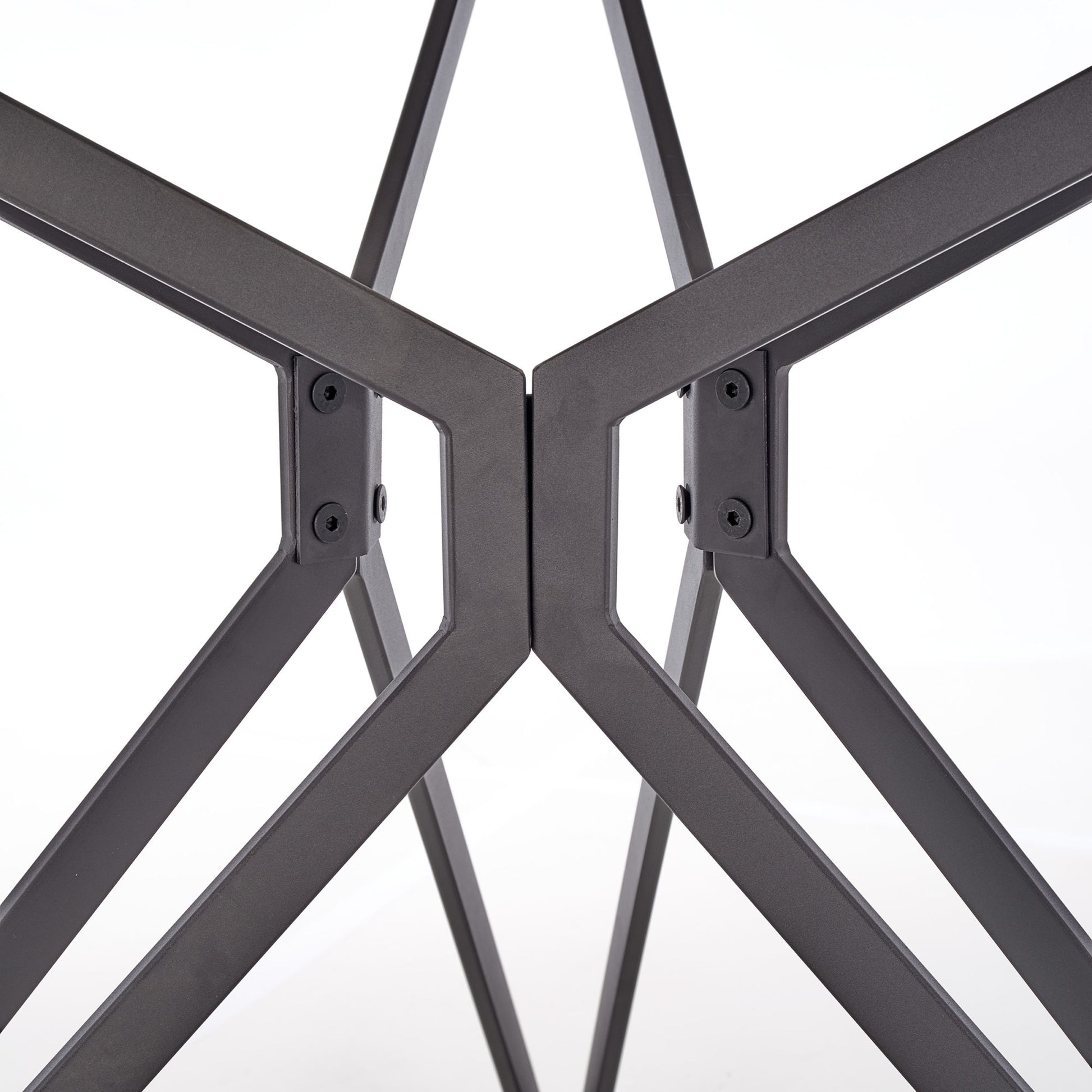 Kitchen Table East Singapore | size: Length: 120cm, Width: 120cm, Height: 76cm, Diameter: 120cm | color: White/Black | image: 3 | variant: 1006823