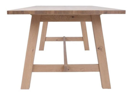 Kitchen Table East Swanage | size: Length: 95cm, Width: 220cm, Height: 75cm | color: Oak | image: 3 | variant: 1005387