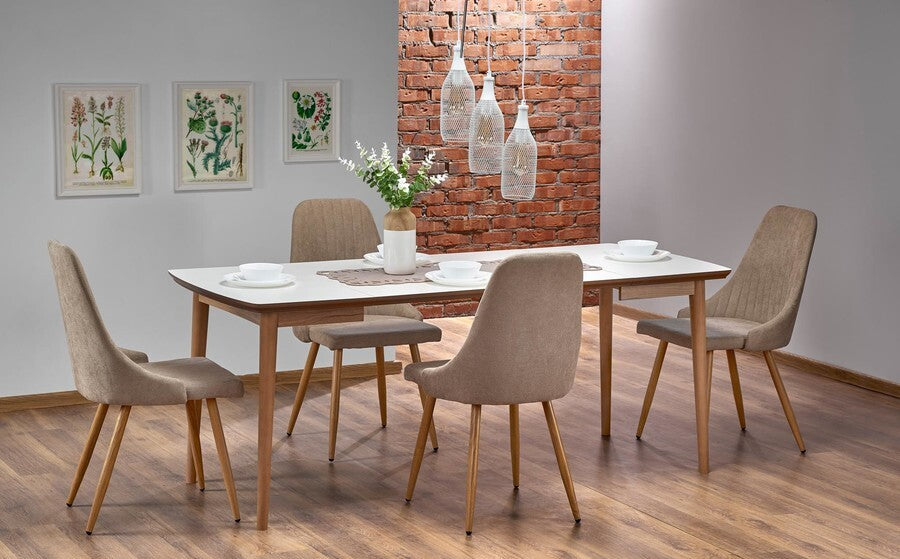 Kitchen Table East Sydney | size: Length: 80cm, Width: 190cm, Height: 75cm | color: White | image: 5 | variant: 1006824