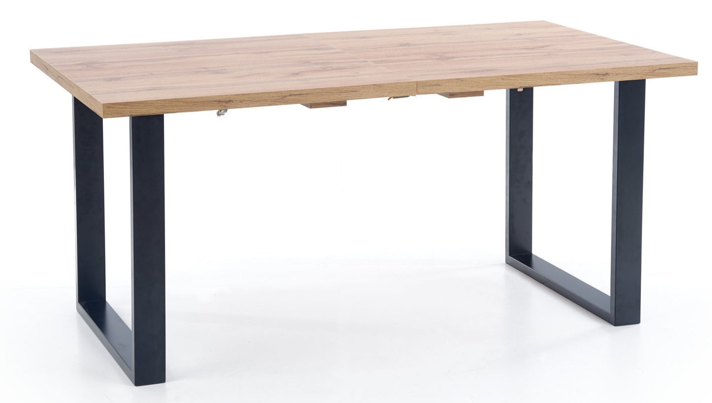 Kitchen Table East Taipei | size: Length: 85cm, Width: 185cm, Height: 74cm | color: Black/Oak | image: 1 | variant: 1006825