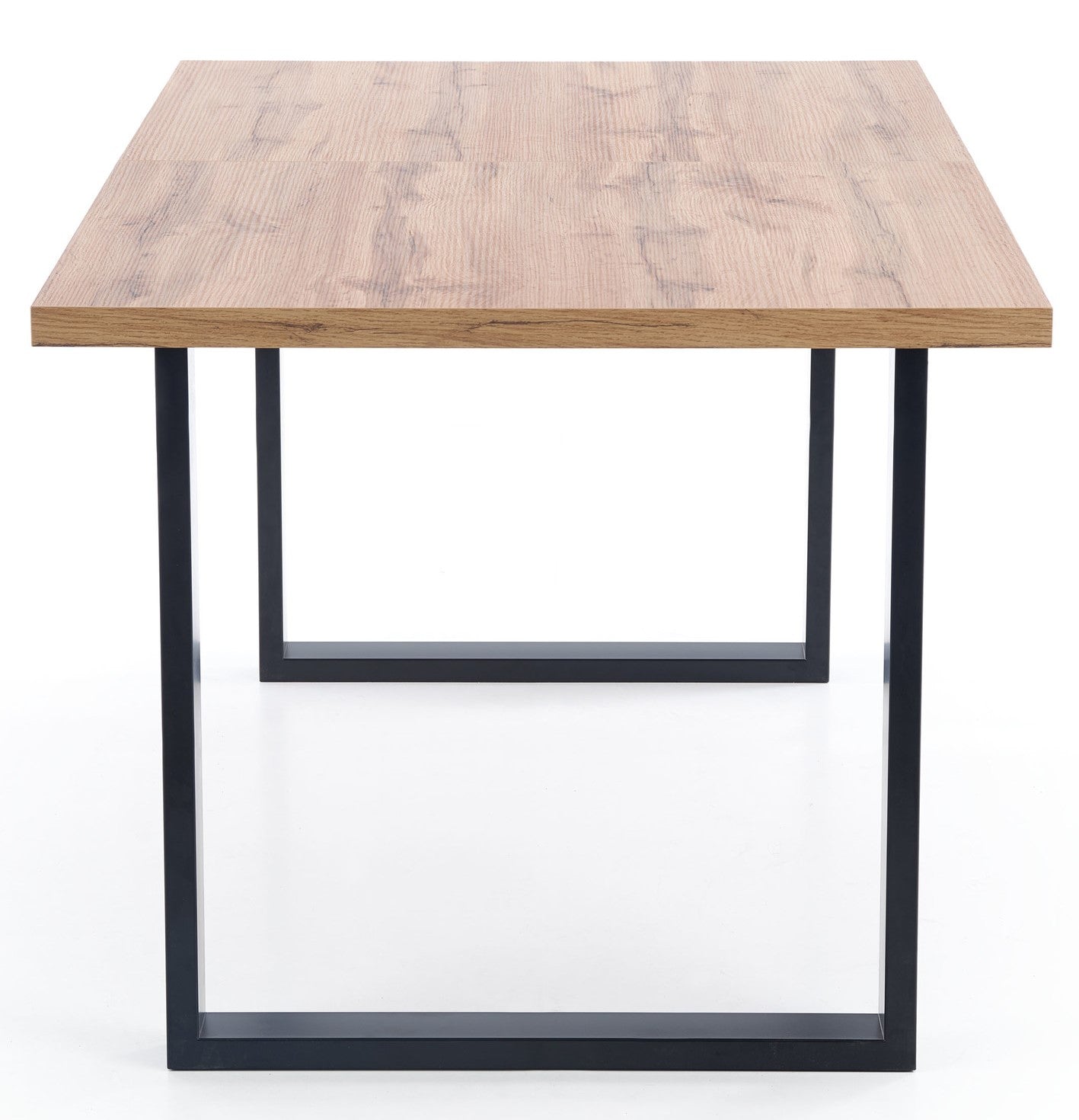Kitchen Table East Taipei | size: Length: 85cm, Width: 185cm, Height: 74cm | color: Black/Oak | image: 6 | variant: 1006825