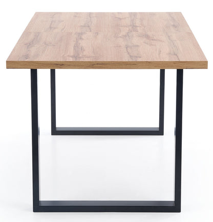 Kitchen Table East Taipei | size: Length: 85cm, Width: 185cm, Height: 74cm | color: Black/Oak | image: 6 | variant: 1006825