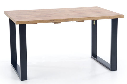 Kitchen Table East Taipei | size: Length: 90cm, Width: 210cm, Height: 74cm | color: Black/Oak | image: 1 | variant: 1006827