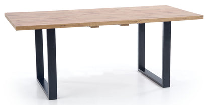 Kitchen Table East Taipei | size: Length: 90cm, Width: 210cm, Height: 74cm | color: Black/Oak | image: 3 | variant: 1006827