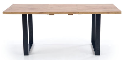 Kitchen Table East Taipei | size: Length: 90cm, Width: 210cm, Height: 74cm | color: Black/Oak | image: 6 | variant: 1006827