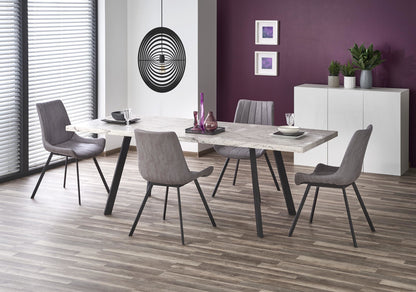 Kitchen Table East Tel Aviv | size: Length: 90cm, Width: 220cm, Height: 76cm | color: White/Marble/Black | image: 3 | variant: 1006828