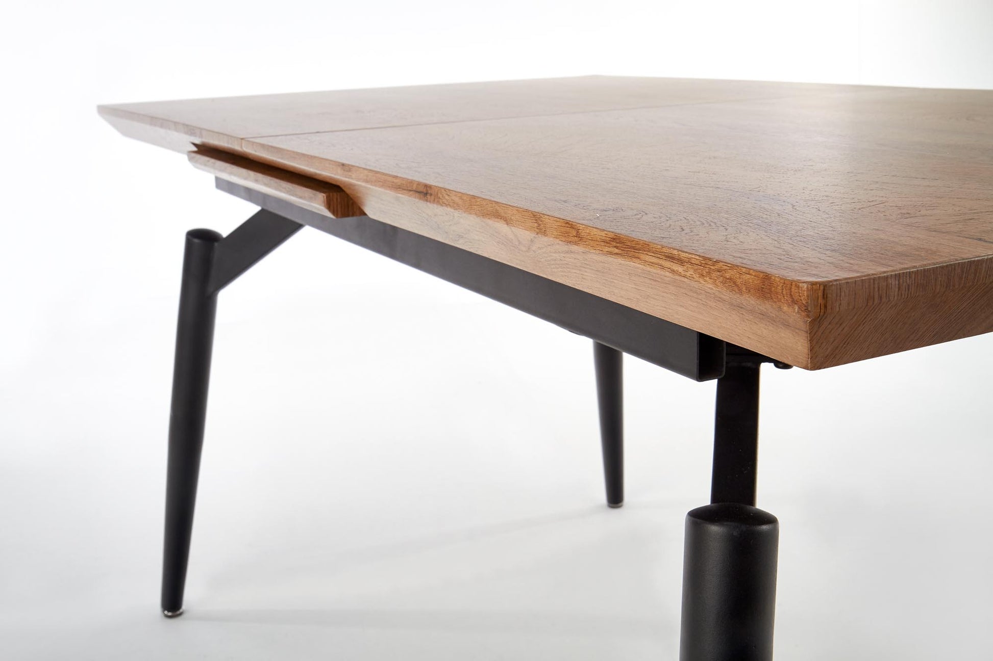 Kitchen Table East Vancouver | size: Length: 80cm, Width: 180cm, Height: 74cm | color: Black/Oak | image: 8 | variant: 1006831