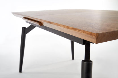 Kitchen Table East Vancouver | size: Length: 80cm, Width: 180cm, Height: 74cm | color: Black/Oak | image: 8 | variant: 1006831