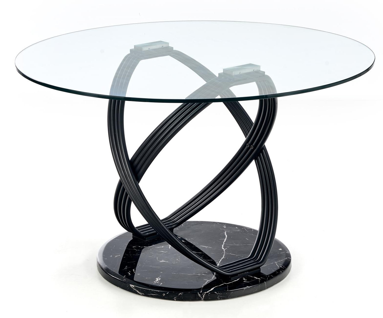 Kitchen Table East Wellington | size: Length: 120cm, Width: 120cm, Height: 77cm, Diameter: 120cm | color: Transparent | image: 1 | variant: 1006835