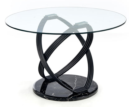 Kitchen Table East Wellington | size: Length: 120cm, Width: 120cm, Height: 77cm, Diameter: 120cm | color: Transparent | image: 1 | variant: 1006835