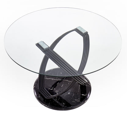 Kitchen Table East Wellington | size: Length: 120cm, Width: 120cm, Height: 77cm, Diameter: 120cm | color: Transparent | image: 4 | variant: 1006835