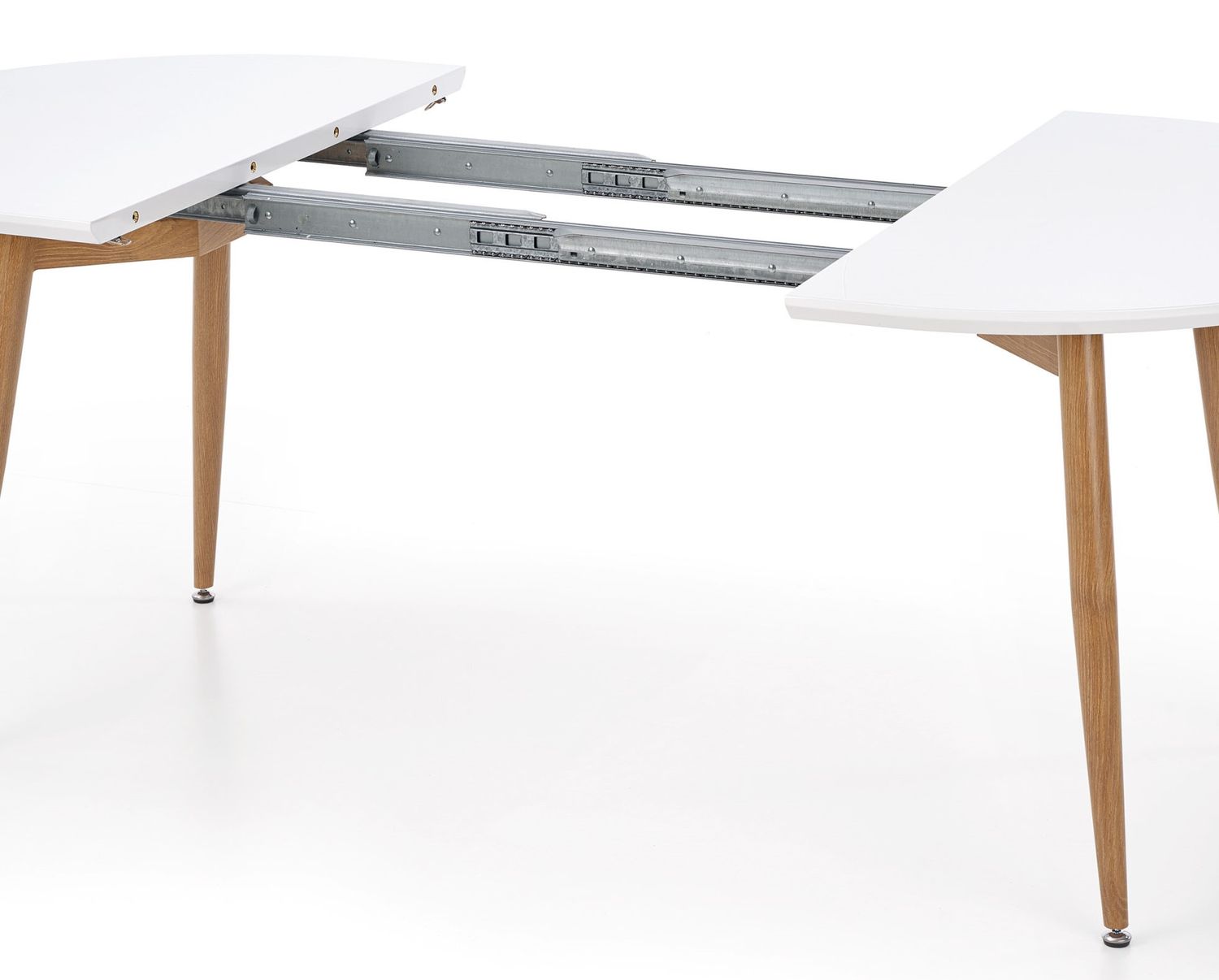 Kitchen Table Edward | size: Length: 100cm, Width: 200cm, Height: 75cm | color: White/Oak | image: 8 | variant: 1006448